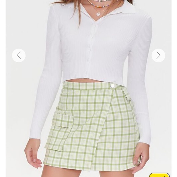 Forever 21 Dresses & Skirts - !!TRENDING NOW!! Flop pocket Plaid Mini Skirt